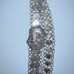 Vintage Silver Chain Belt from India